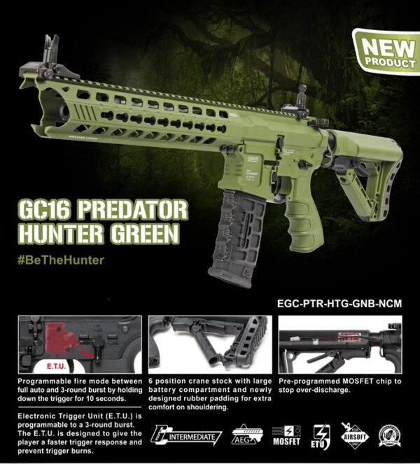 GC16 Predator HUNTER GREEN G&G