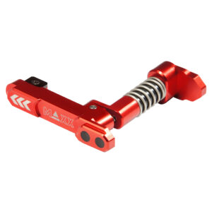 MAXX MODEL CNC Aluminum Advanced Magazine Release (Style B) (red)