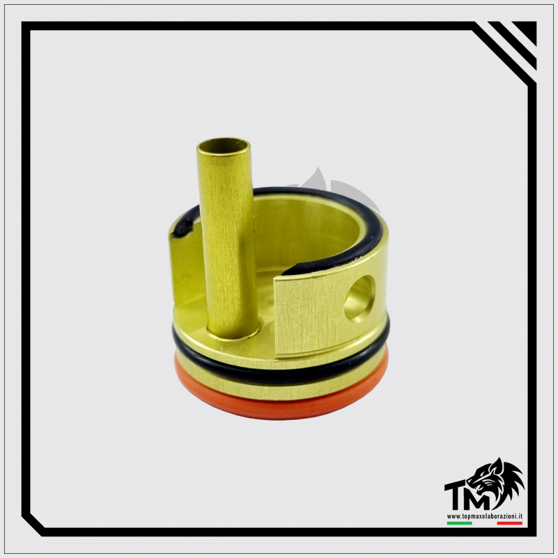 TOP MAX TESTA CILINDRO IN ERGAL CON PAD ORANGE PER UMAREX/VFC MP7 AEG GEN1/GEN2 (TCMMP7)