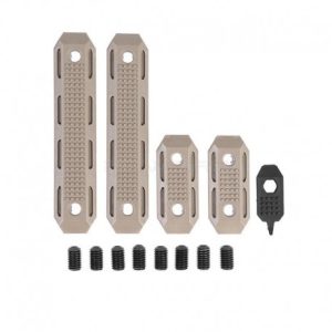 PTS EP Series - M-LOK Rail Cover (2 Short & 2 Long Set) DARK EARTH