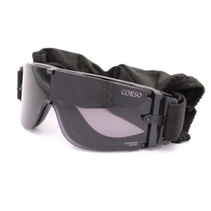 OCCHIALI CORSO REVENGE MK800 CON 3 LENTI NERI