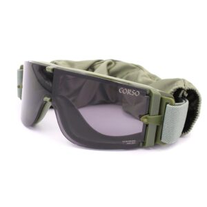 OCCHIALI CORSO REVENGE MK800 CON 3 LENTI RANGER GREEN