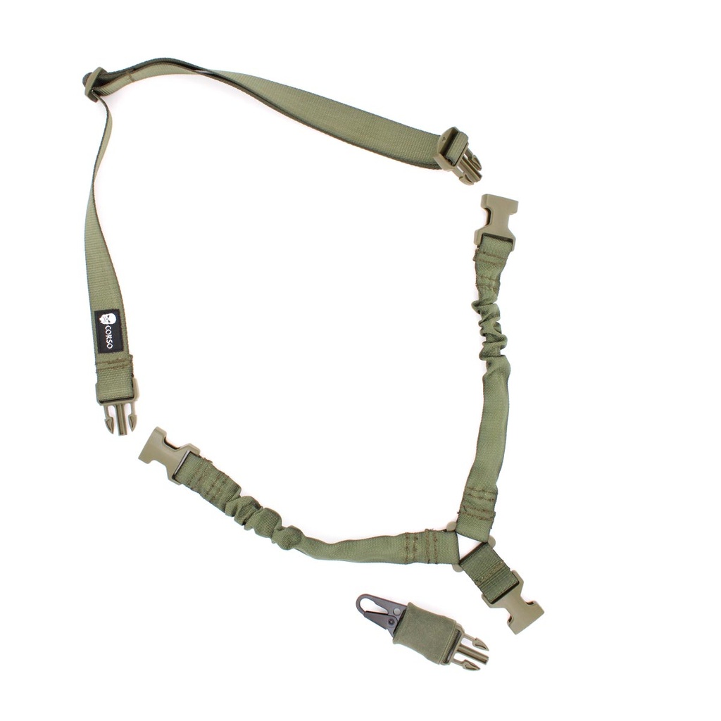 CORSO CROSSBONES 1 POINT MK2 CINGHIA PER FUCILE VERDE - immagine 2